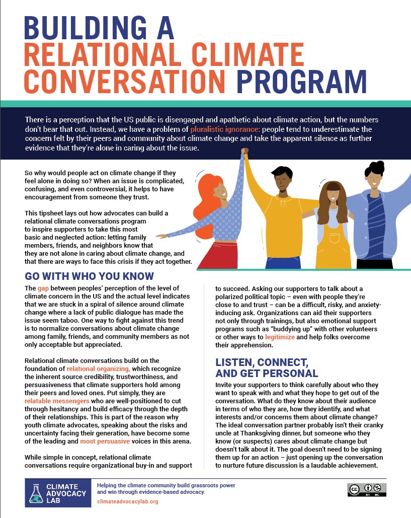 Building a Relational Climate Conversation Program
