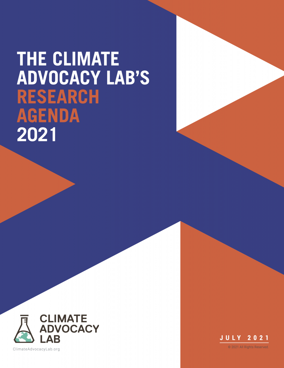 Climate Advocacy Lab Research Agenda